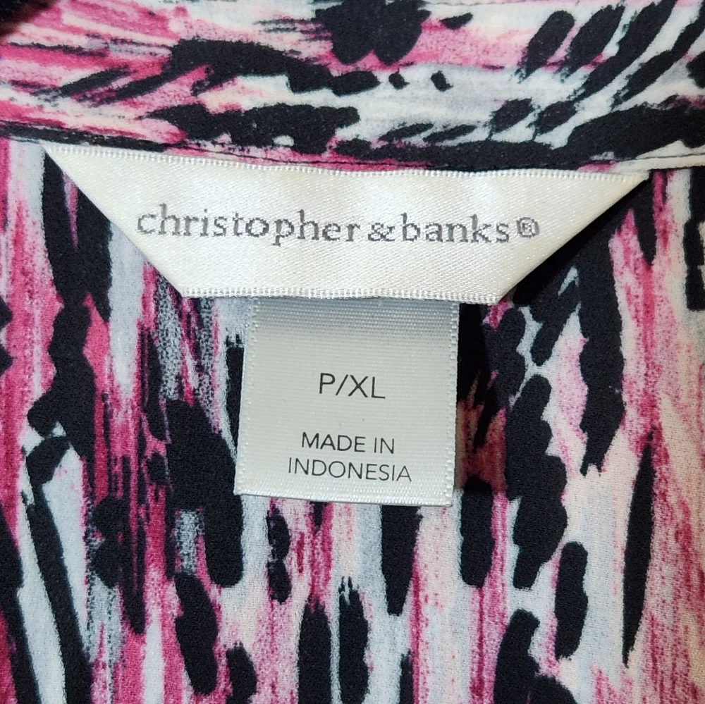 Pretty purple/black Blouse - Picture 3 of 4